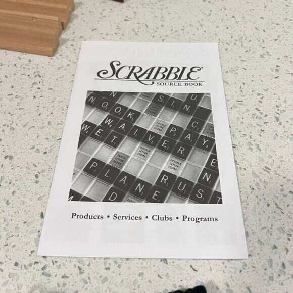 Vintage 1999 SCRABBLE Velvet Tile Bag Parker Brothers Hasbro COMPLETE - Picture 9 of 12